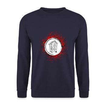 Honey Beekeeper Bees - Unisex Sweatshirt - navy - Front - Alina (178cm) & Michal (187cm)