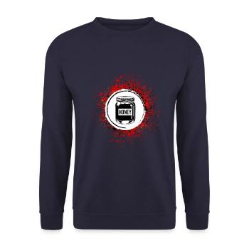Honey symbol beekeeper - Unisex Sweatshirt - navy - Front - Alina (178cm) & Michal (187cm)