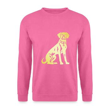Silhouette de chien dalmatien - Sweat-shirt Unisexe - rose - Devant