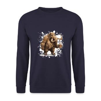 Mammut Bière Funny - Sweat-shirt Unisexe - marine - Devant - Alina (178cm) & Michal (187cm)
