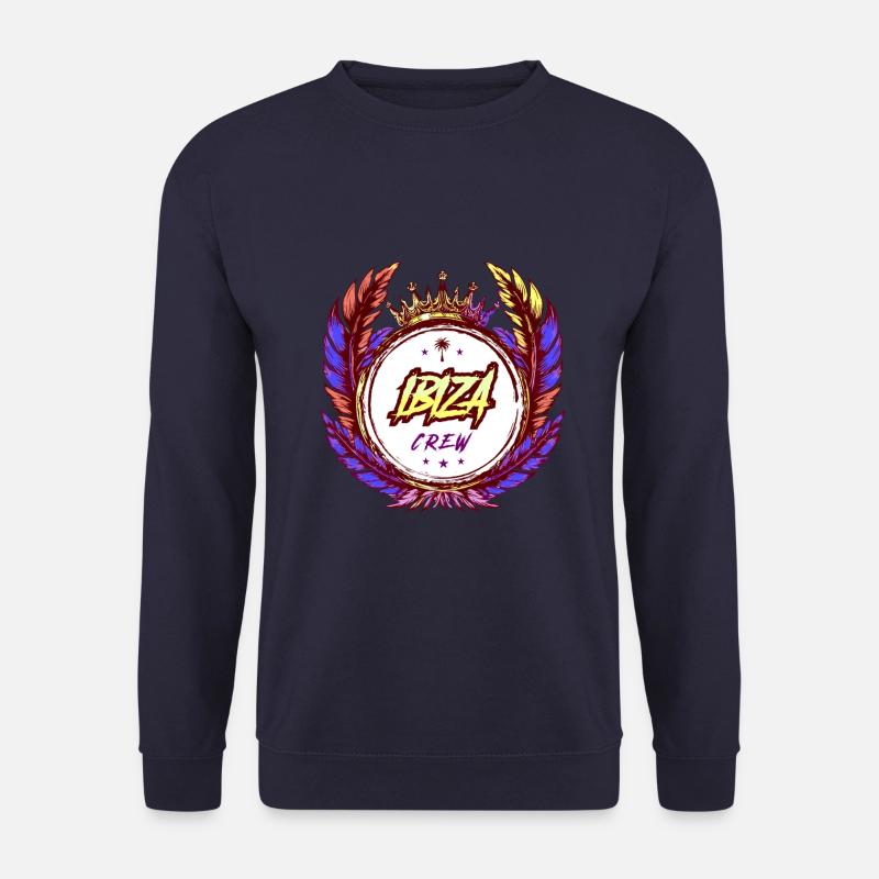 Ibiza Crew Bunt - Unisex Pullover - Navy