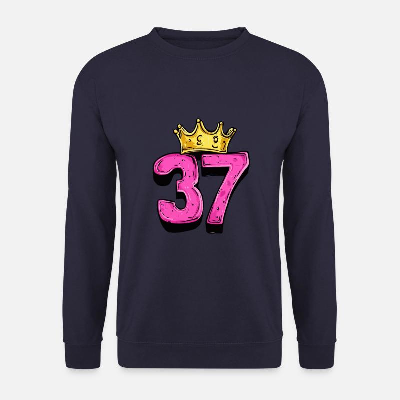 37 Number Krone - Unisex Sweatshirt - navy