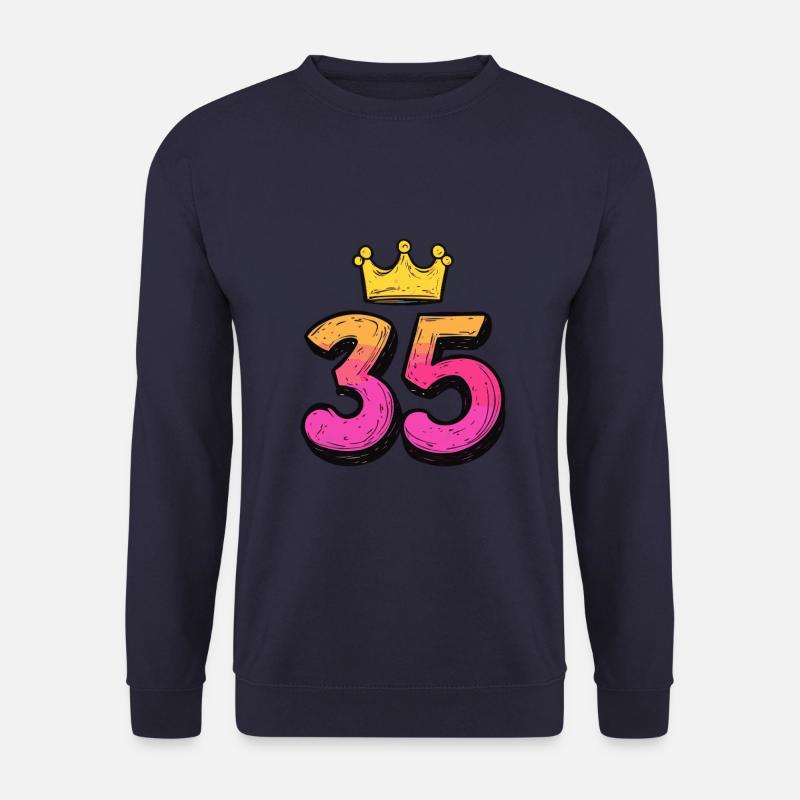 35 Number Crown - Unisex Sweatshirt - navy