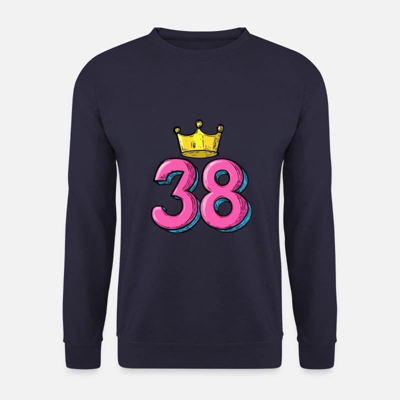 38 Zahl Krone - Unisex Pullover - Navy