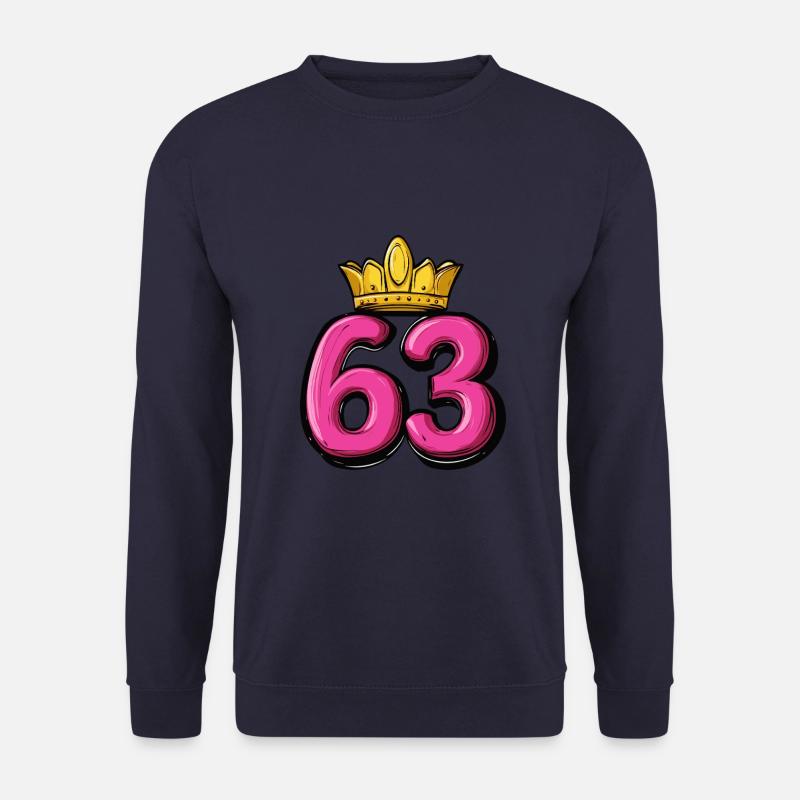 63 Zahl Krone - Unisex Pullover - Navy