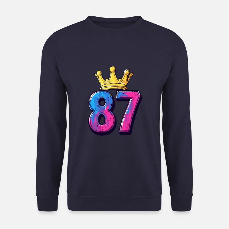 87 Number Krone - Unisex Sweatshirt - navy