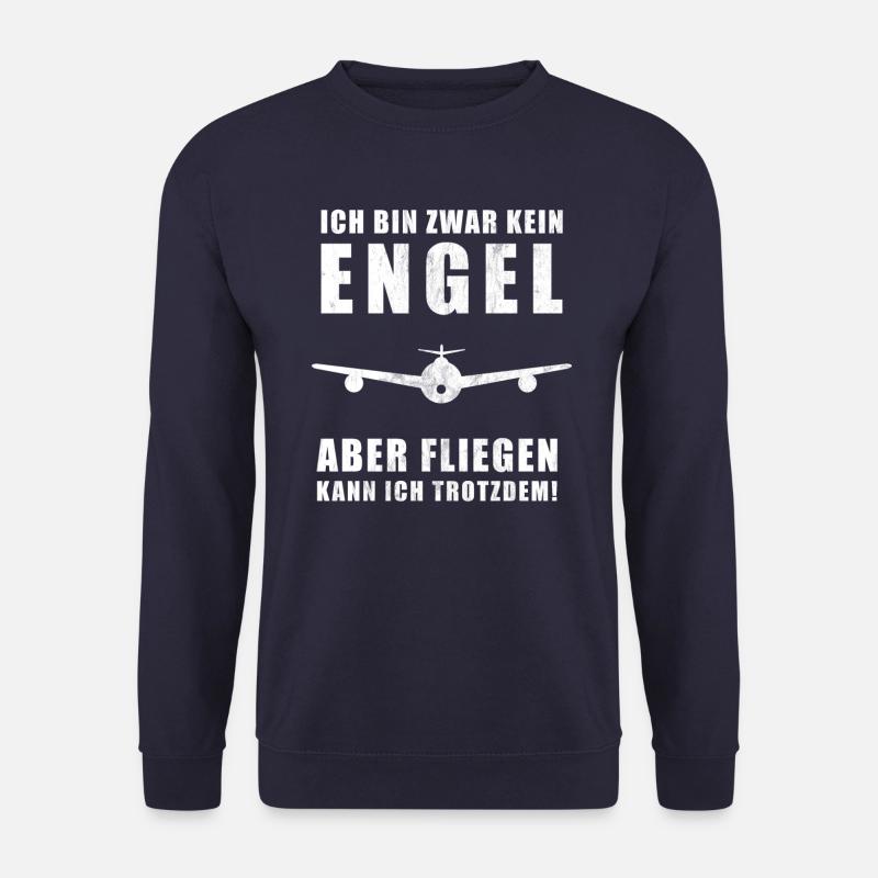 Flugzeug | Pilot | Piloten | Fliegen | Flughafen - Unisex Pullover - Navy