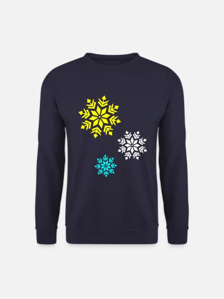 Snowflake Winter - Unisex Sweatshirt - navy