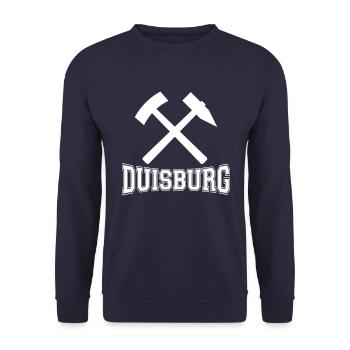 Duisburg - Unisex Sweatshirt - navy - Front - Alina (178cm) & Michal (187cm)