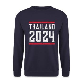 Jours fériés Thaïlande 2024 - Sweat-shirt Unisexe - marine - Devant - Alina (178cm) & Michal (187cm)