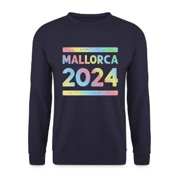 Majorque 2024 Équipe de vacances colorée - Sweat-shirt Unisexe - marine - Devant - Alina (178cm) & Michal (187cm)