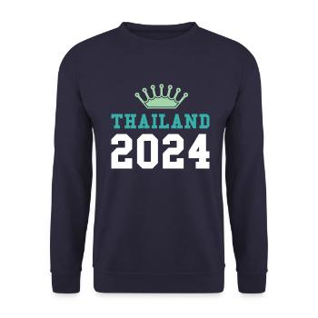 Thailand 2024 Krona - Unisex Sweatshirt - navy - Front - Alina (178cm) & Michal (187cm)