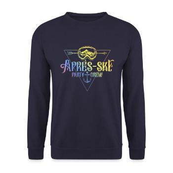 Après-ski Party Crew Coloré - Sweat-shirt Unisexe - marine - Devant - Alina (178cm) & Michal (187cm)