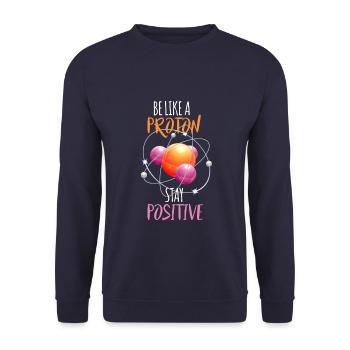 Science, science, physics, gift, idea - Unisex Sweatshirt - navy - Front - Alina (178cm) & Michal (187cm)