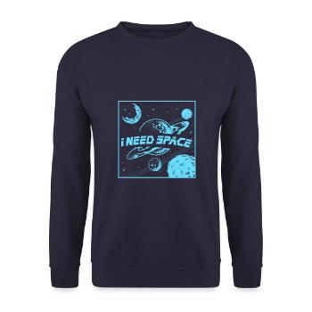 Science, nerd, physique, cadeau, idée cadeau - Sweat-shirt Unisexe - marine - Devant - Alina (178cm) & Michal (187cm)