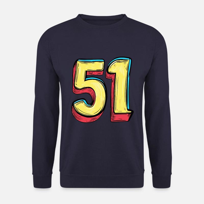 51 Number Comic - Unisex Sweatshirt - navy