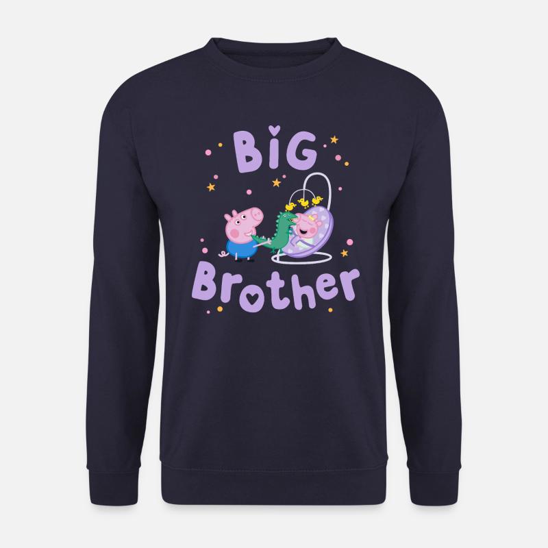 Peppa Pig Design Big Brother Schorsch Mit Evie - Unisex Pullover - Navy