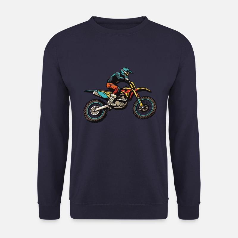 Motocross Bike Sport - Unisex Pullover - Navy