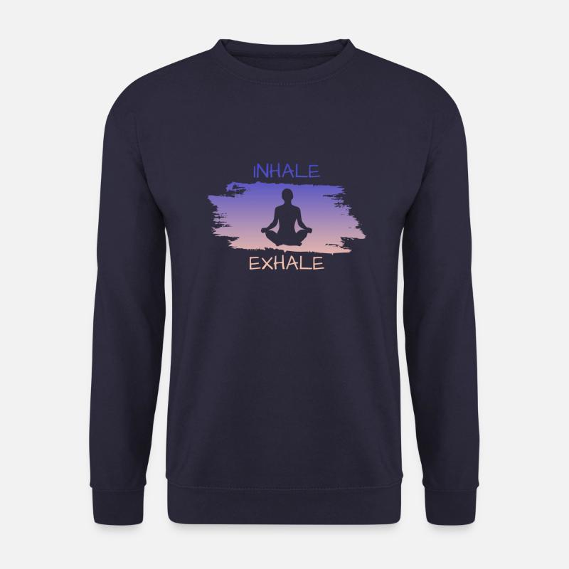 Inhale ExhaleYoga - Unisex Pullover - Navy
