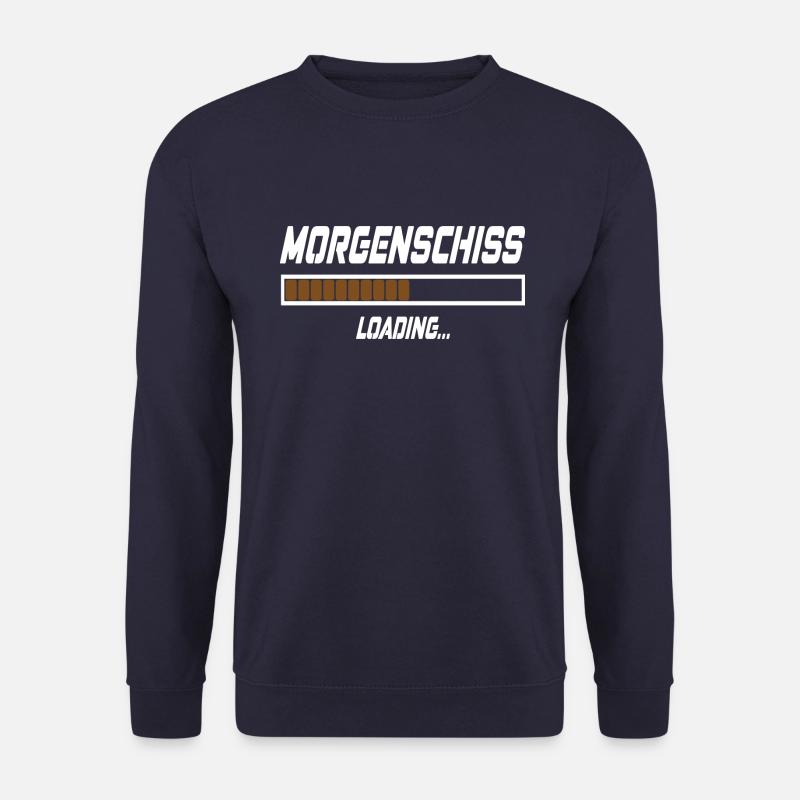Morgenschiss Loading... - Unisex Pullover - Navy