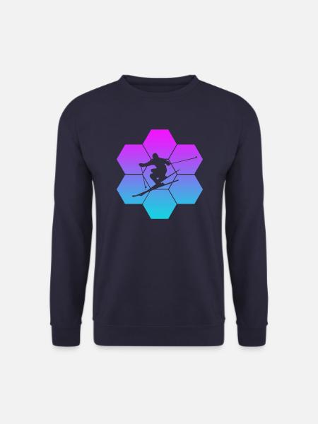 Skiing - Unisex Pullover - Navy
