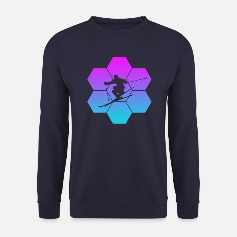 Skiing - Unisex Pullover - Navy