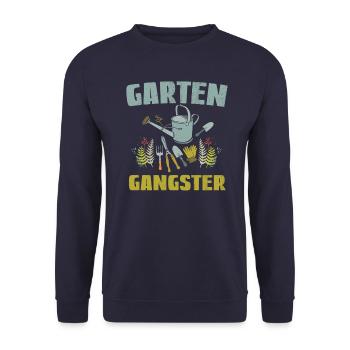 Garten Gangster - Unisex Pullover - Navy - Vorne - Alina (178cm) & Michal (187cm)