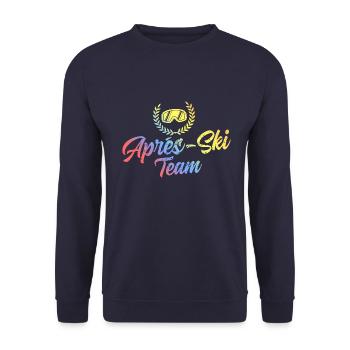 Apres Ski Team Ski Brille Bunt - Unisex Pullover - Navy - Vorne - Alina (178cm) & Michal (187cm)