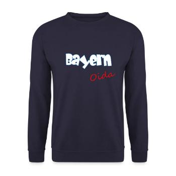 Bayern Oida - Unisex Pullover - Navy - Vorne - Alina (178cm) & Michal (187cm)