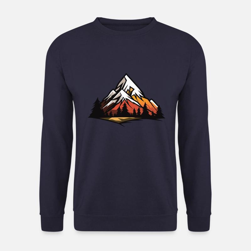 Berge Symbol Natur - Unisex Pullover - Navy