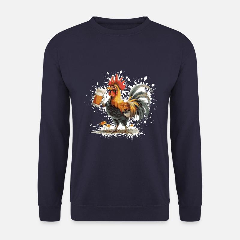 Bière de coq drôle - Sweat-shirt Unisexe - marine