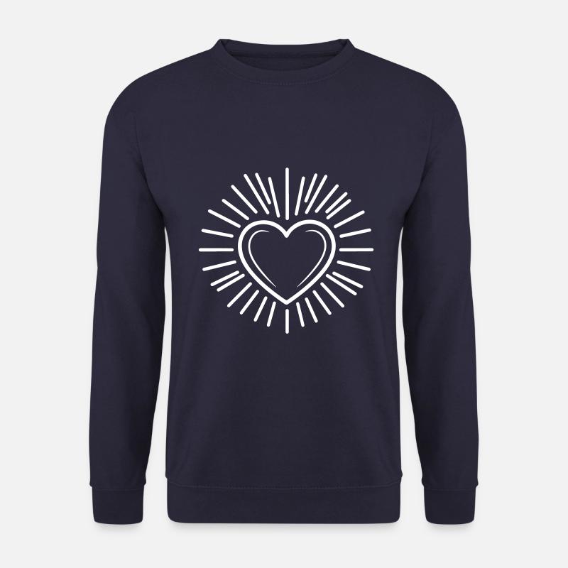 Herz Symbolik - Unisex Pullover - Navy