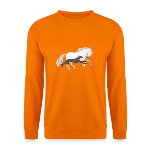 Galgo und Pferd - Unisex Pullover