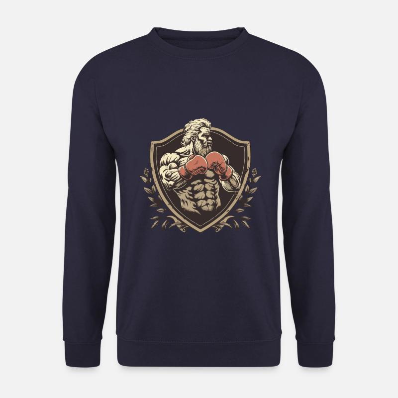 Fighter Boxer MMA Logo - Unisex Sweatshirt - navy