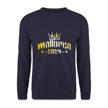 Mallorca 2024 Gold - Unisex Pullover - Navy - Vorne - Alina (178cm) & Michal (187cm)