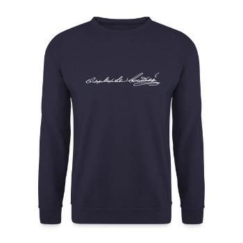 Fiodor Mikhaïlovitch Dostoïevski - Sweat-shirt Unisexe - marine - Devant - Alina (178cm) & Michal (187cm)