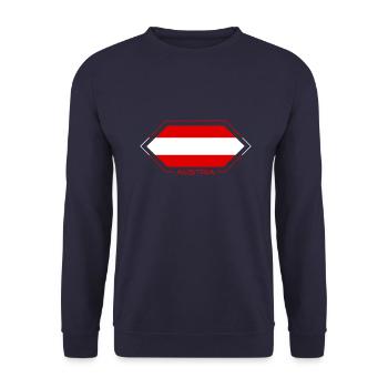 Austria - Unisex Pullover - Navy - Vorne - Alina (178cm) & Michal (187cm)