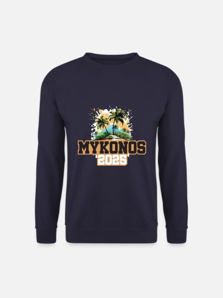 Mykonos 2025 Palmen - Unisex Pullover - Navy