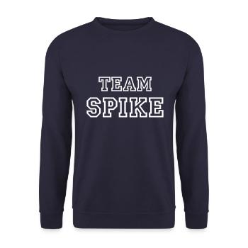 TEAM SPIKE Nom du chien Mâle TeamTricot - Sweat-shirt Unisexe - marine - Devant - Alina (178cm) & Michal (187cm)