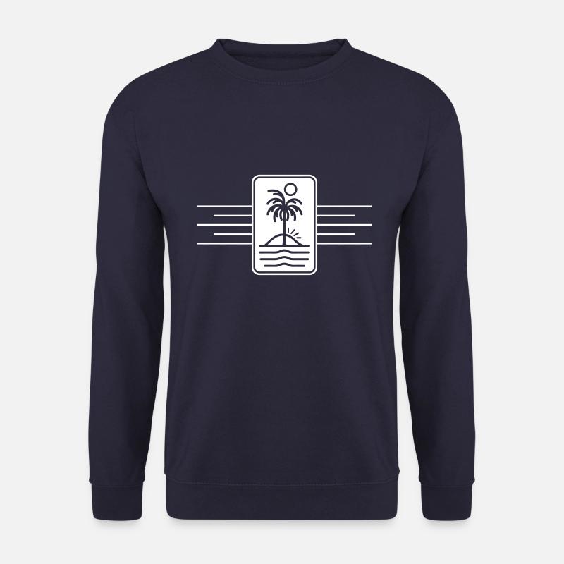 Palm Trees Island Symbol Beach - Unisex Sweatshirt - navy