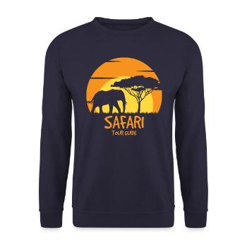 Guide de voyage Safari - Sweat-shirt Unisexe - marine - Devant - Alina (178cm) & Michal (187cm)