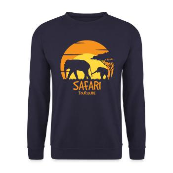 Guide de voyage Safari - Sweat-shirt Unisexe - marine - Devant - Alina (178cm) & Michal (187cm)