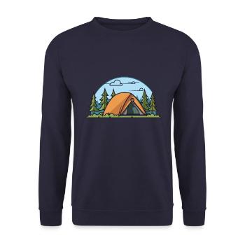 Tente de camping Nature - Sweat-shirt Unisexe - marine - Devant - Alina (178cm) & Michal (187cm)