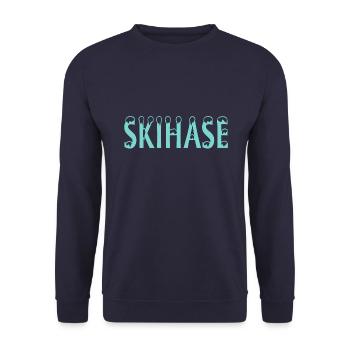 Skihase Ski - Unisex Pullover - Navy - Vorne - Alina (178cm) & Michal (187cm)