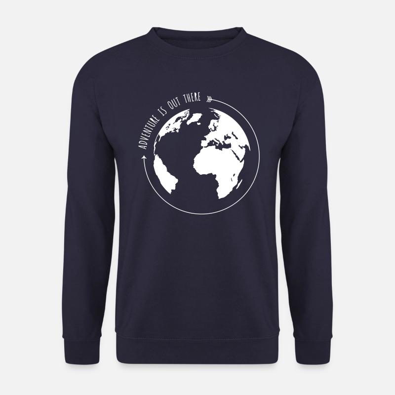 GLOBUS Adventure is out there Vektor-Grafik - Unisex Pullover - Navy