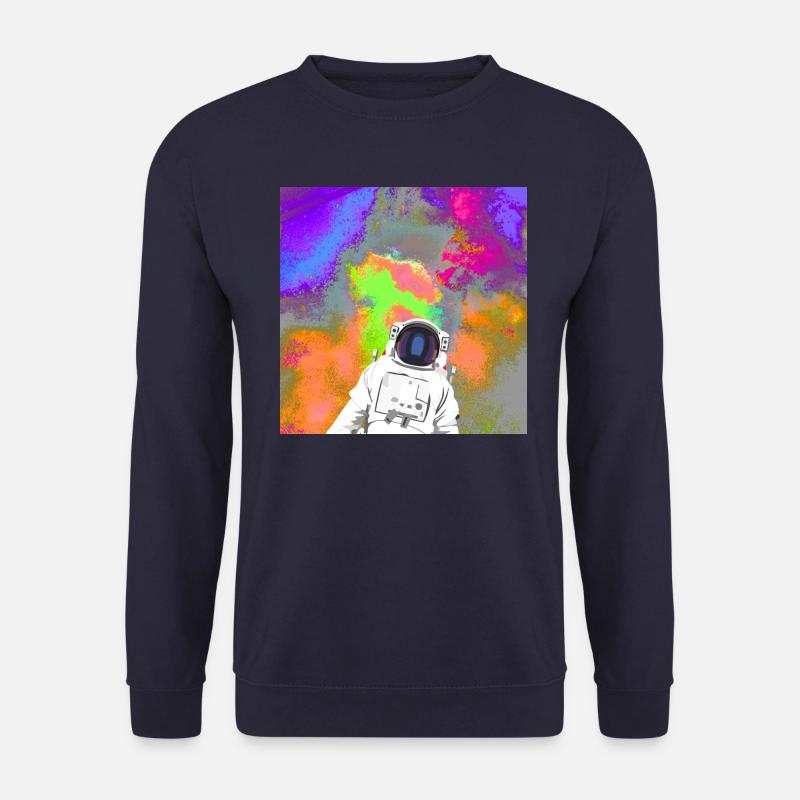 Astronaute devant une supernova spatiale - Sweat-shirt Unisexe - marine