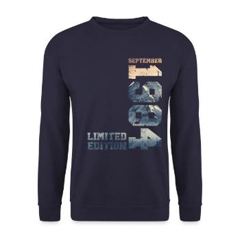 40th Birthday Original September 1984 Volume 84 - Unisex Sweatshirt - navy - Front - Alina (178cm) & Michal (187cm)