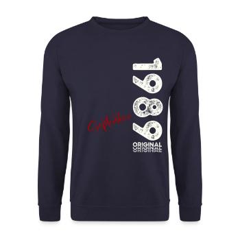 35ème Anniversaire Millésime Septembre 1989 Millésime 89 - Sweat-shirt Unisexe - marine - Devant - Alina (178cm) & Michal (187cm)