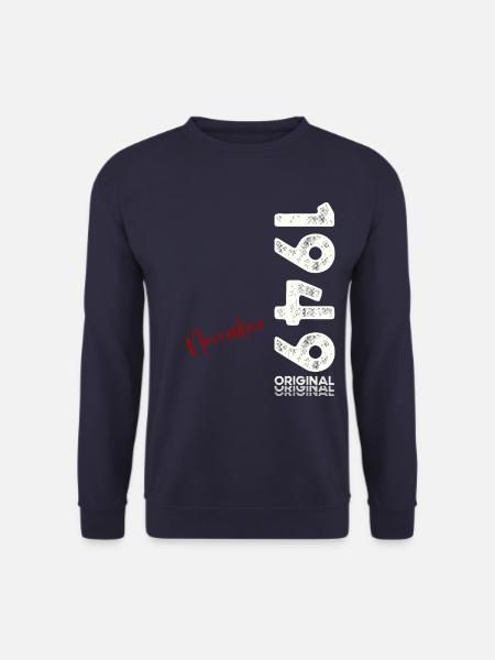 75. Geburtstag Original November 1949 Jahrgang 49 - Unisex Pullover - Navy
