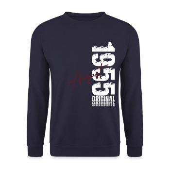 Légendes du 70e anniversaire Août 1955 - Sweat-shirt Unisexe - marine - Devant - Alina (178cm) & Michal (187cm)